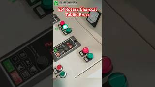 The E.P Rotary Charcoal Tablet Press #machine #shorts #productionfacility #charcoal #manufacturing