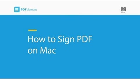 How to Sign PDF on Mac (compatible with macOS 10.14 Mojave)