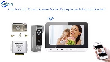 The Connection of the Video Doorbell Outdoor Camera to Indoor Monitor and Electric Lock