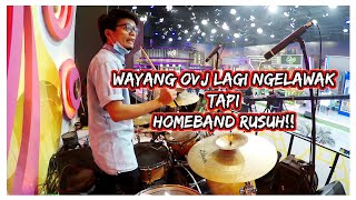 KETIKA WAYANG OVJ LAGI NGELAWAK BEGINILAH SUASANA DI PANGGUNG HOME BAND, RUSUUHH !!!!