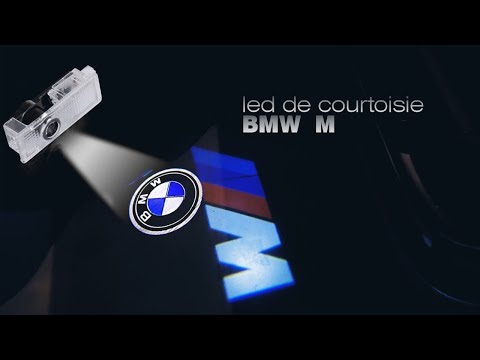 #bmw Installation  LED portière  logo M ( courtoisie )