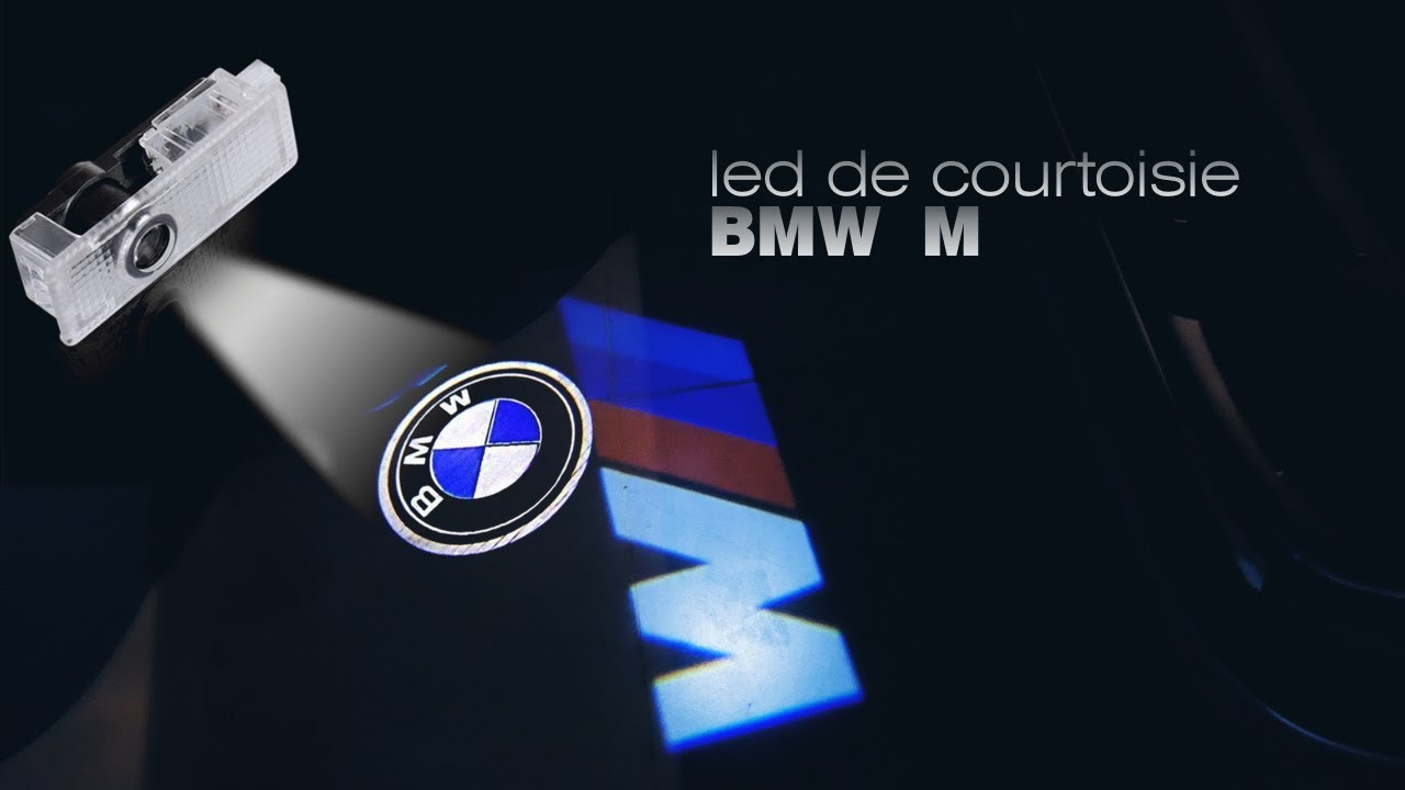 bmw Installation LED portière logo M ( courtoisie ) 