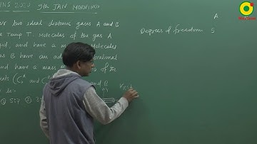 JEE MAIN 2020 KTG and Thermodynamics 10 (9 Jan S1) By SSI Sir B.Tech IIT Delhi