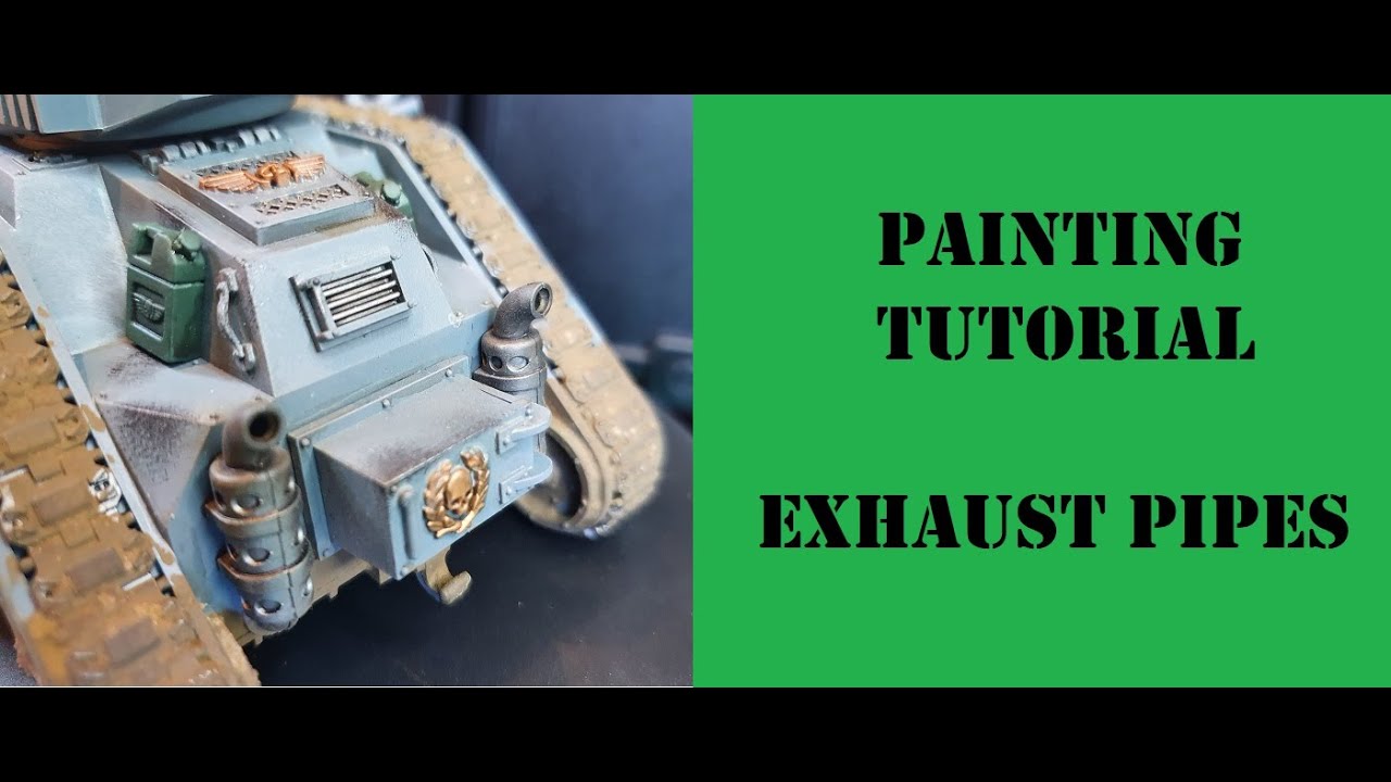 Painting tutorial vehicle exhaust pipes make them look realistic