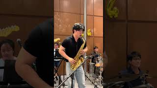 Great Balls of Fire sax solo ?? (full vid description) @YMFBandOfficial boogie live saxophone