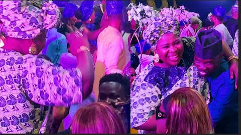 Humble, Omo Banke Goes On His Knees To Greet Madam Saje As Ijebuu Challages Her On The Dance Floor.