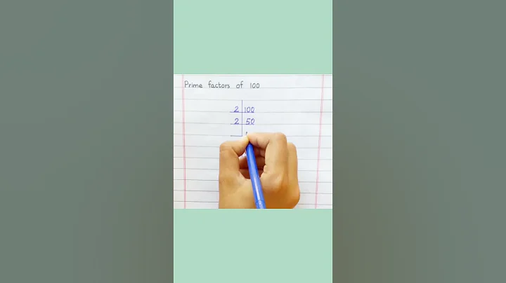 Prime Factors of 100 #shorts