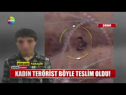 Kadın terörist böyle teslim oldu!