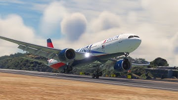 UNBELIEVABLE PILOT SKILL! Airbus A330 Low Approach at Whit Waters Airport