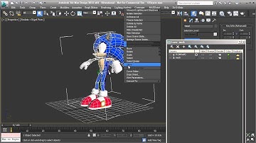 3ds Max Biped Rigging 03 Organize objects by layers