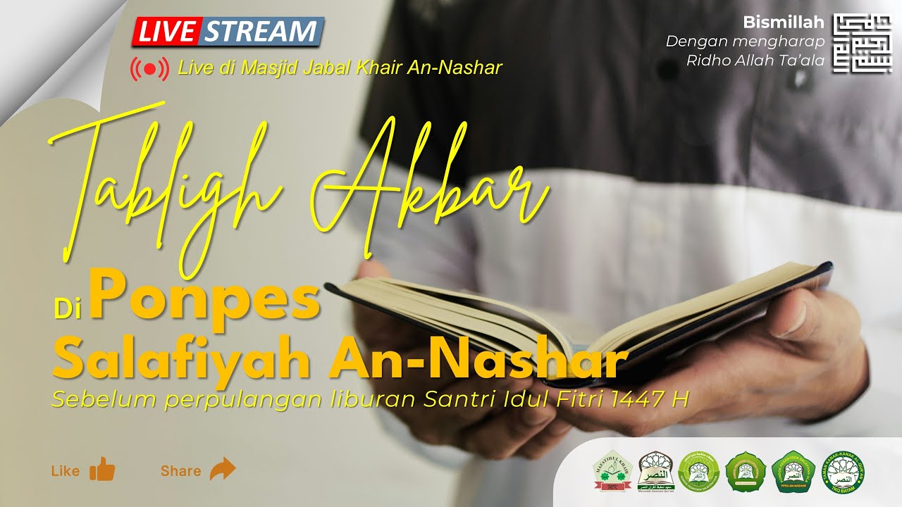 Tabligh Akbar di PPS An-Nashar sebelum perpulangan liburan santri Idul Fitri 1447 H