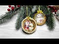 Поталь в декоре ёлочных игрушек DIY Gold leaf in the decor of Christmas decorations