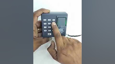 How to change the admin password in the Essl x7 biometric device