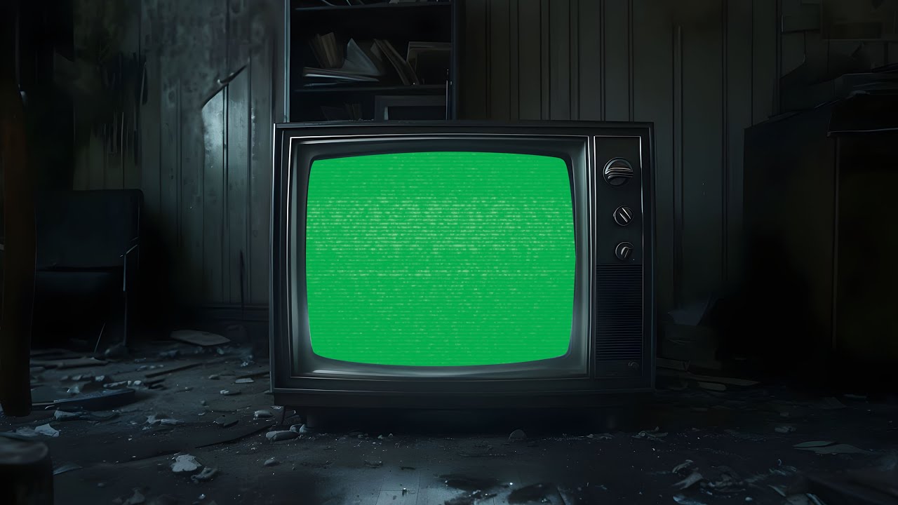 Transform Your Videos with My Dark Retro TV Green Screen Template ...