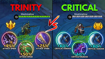 Moskov Trinity Build vs Moskov Critical Build