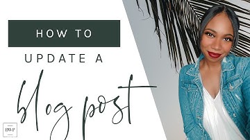 How To Update A Blog Post In Showit