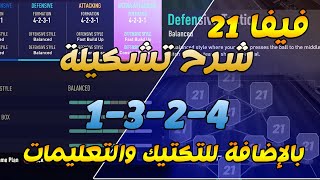 فيفا 21 - شرح تشكيلة 4-2-3-1 (تشكيلة المحترفين) + التكتيك وتعليمات اللاعبين !! 