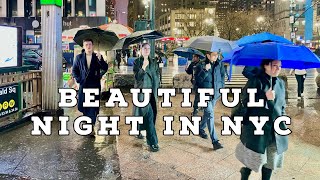Rainy Night in New York City 🌧 by Walk Ride Fly 2,233 views 2 months ago 15 minutes