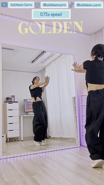 Huntrix - ‘Golden’ K-Pop Demon Hunters #dancetutorial  0.75x Slow Music #dancecover #dancechallenge