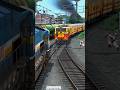 Two Express Trains Crossing On Same Railroad Train Simulator Game #train #trainsimulator #traingam