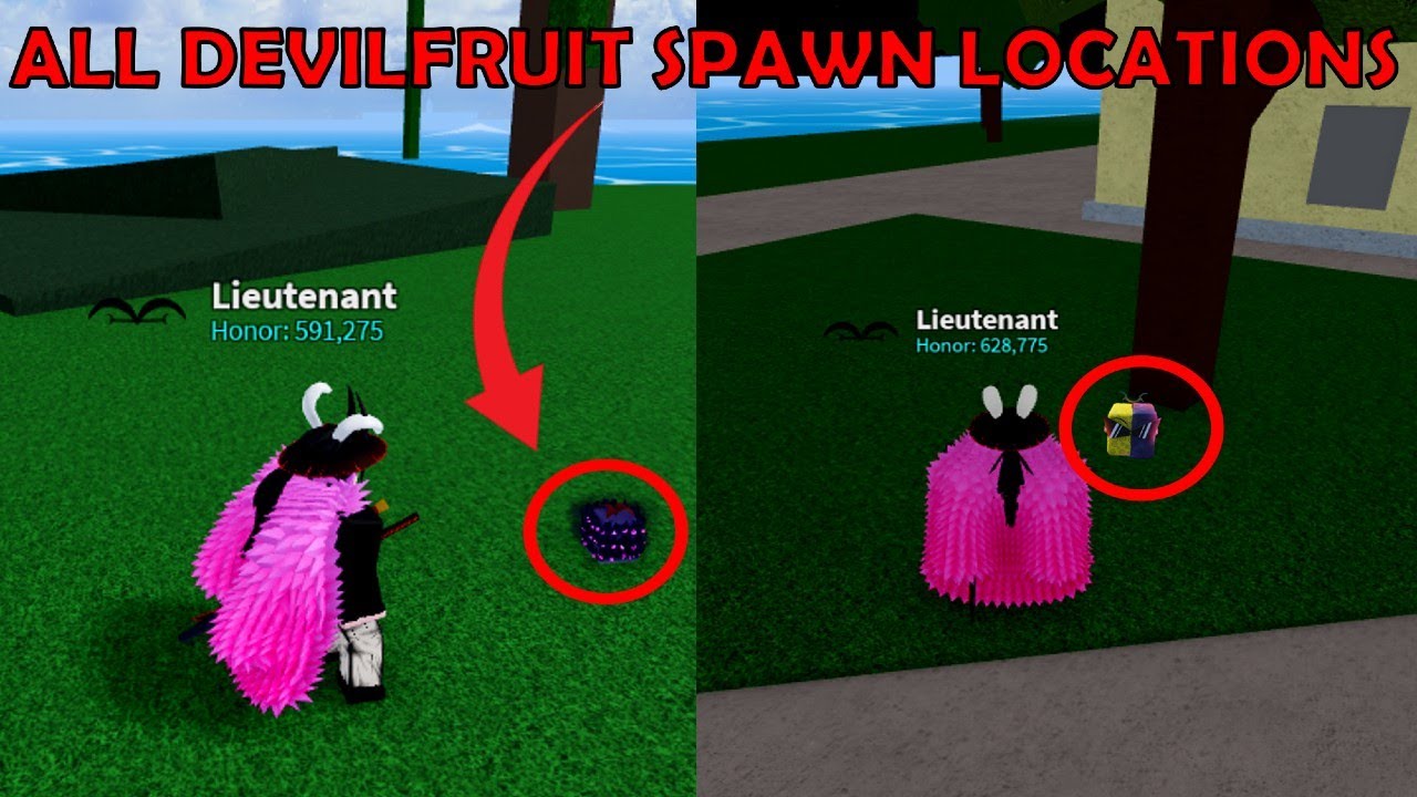 5 Location Spawn Fruit In Sea 1 #3 #bloxfruits #roblox