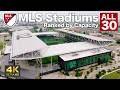MLS全30スタジアム収容人数ランキング / All 30 MLS Stadiums Ranked by Capacity | 4K Aerial & Stadium Tour