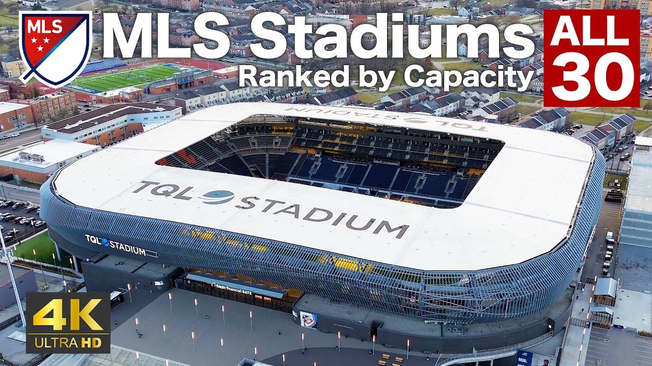 Все 30 стадионов MLS по вместимости