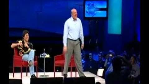 Steve Ballmer screamed Web Developer on Mix08 in reversed