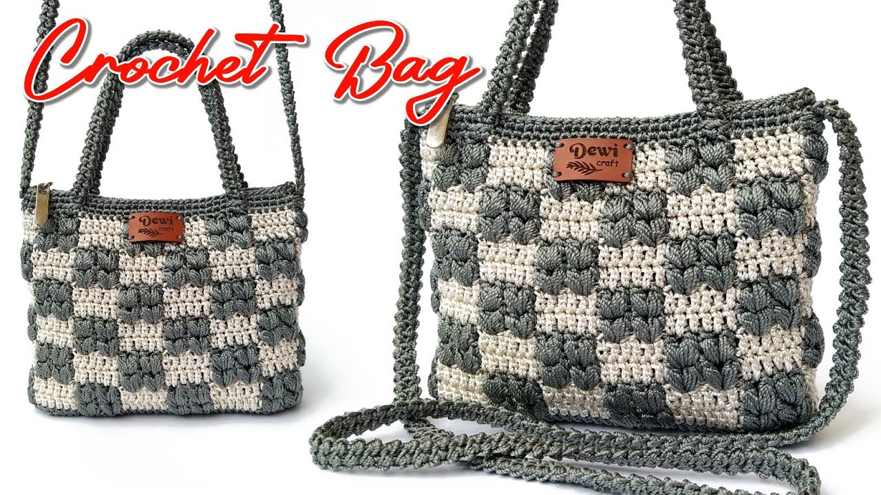 CARA MEMBUAT TAS RAJUT TERBARU MODEL KOREAN STYLE HOW TO MAKE THE NEWEST CROCHET BAG KOREAN