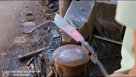 Rèn dao mèo đi rừng thủ công từ thép nhíp chuẩn mà rẻ nhất Việt Nam | Lò Rèn Dao Phúc Sen HD&VIP