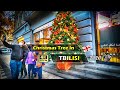 Autumn in Georgia | Christmas Tree in Tbilisi 2020-2021, 4K Walk Tour Rustaveli Ave/ Тбилиси, Грузия