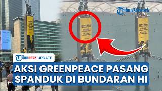Download lagu Rayakan 2 Tahun Prabowo-Gibran, Spanduk Protes Raksasa Dibentangkan di Bundaran HI oleh Greenpeace