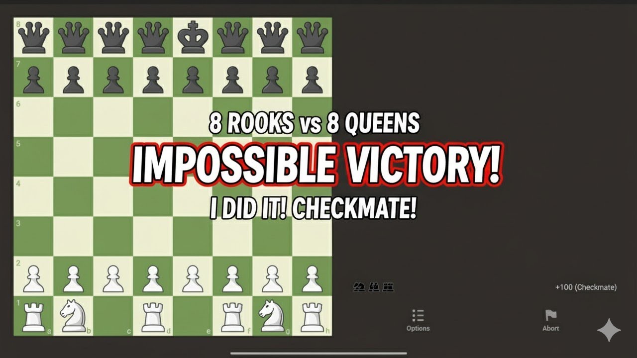 I Defeated 8 Queens🫅 Using Only 8 Rooks♜! (Unreal Accuracy)😱 - YouTube