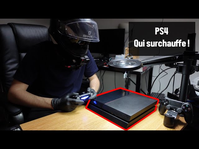 Réparation PS4 bruyante surchauffe nettoyage pâte thermique Paris