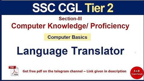 SSC CGL 2025 - Computerkennis/-vaardigheid voor SSC CGL | Computertalen