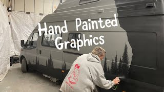 Free Hand Graphics Over Raptor Paint Apollo Gets A Makeover Transit Van Camper Conversion Vanlife