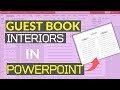 How To Create Guest Book Interiors In PowerPoint