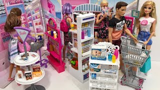 Barbie Supermarket Set Fun!!