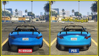 Grand theft auto V  PS5 vs PC Graphics & Details Comparison