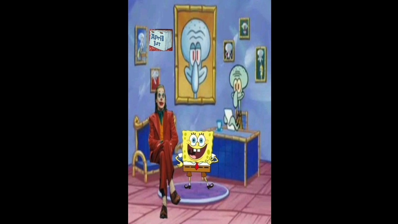 Joker sends SpongeBob to Jesus for April Fools Day #shorts #joker #spongebob