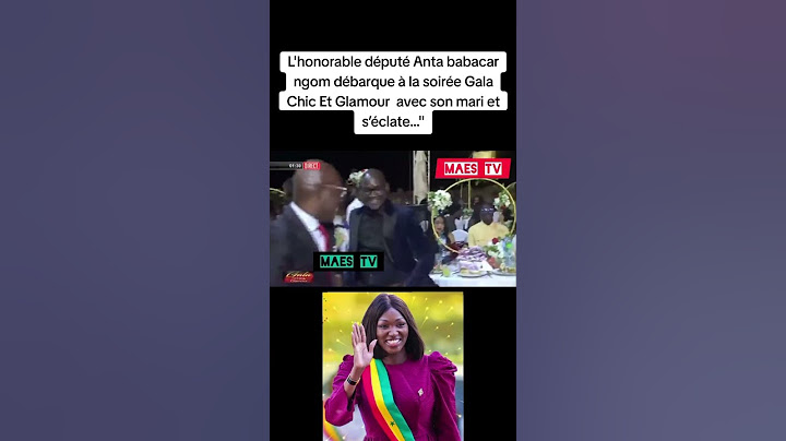 L'honorable député Anta babacar ngom débarque à la soirée Gala Chic Et Glamour avec son mari