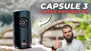 Best portable projector 2024? Nebula Capsule 3 Laser Unboxing I Review I Movies I Gaming test