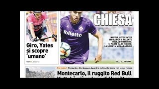 Quotidiani: la prima pagina di Qs, Stadio, Gazzetta, Corriere dello Sport, Tuttosport