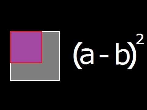 (a - B)^2 - Geometrical Explanation And Derivation Of A Minus B Whole Square