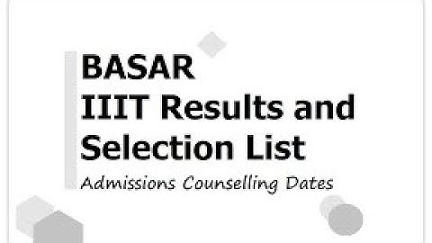 ts #iiit basara 1st phase selection list release date 2023-24 , how to check iiit basara 1st phase