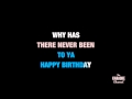 Happy Birthday in the Style of "Stevie Wonder" karaoke video lyrics (with lead vocal)