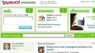 Yahoo answers and social networking -