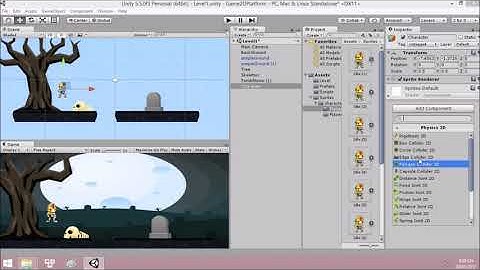 Lập trình Game Unity 2d đi màn Bài 1  Giới thiệu, tạo nhân vật và cảnh nền
