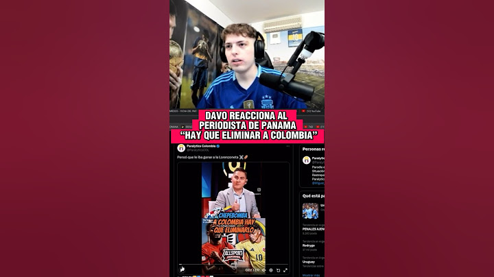 #davooxeneize reacciona a Periodista de #panama al enfrentar a #colombia #copaamerica