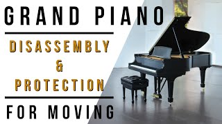 How to Move a Grand Piano - How to Disassemble & Protect a Grand Piano For Moving - Step by Step